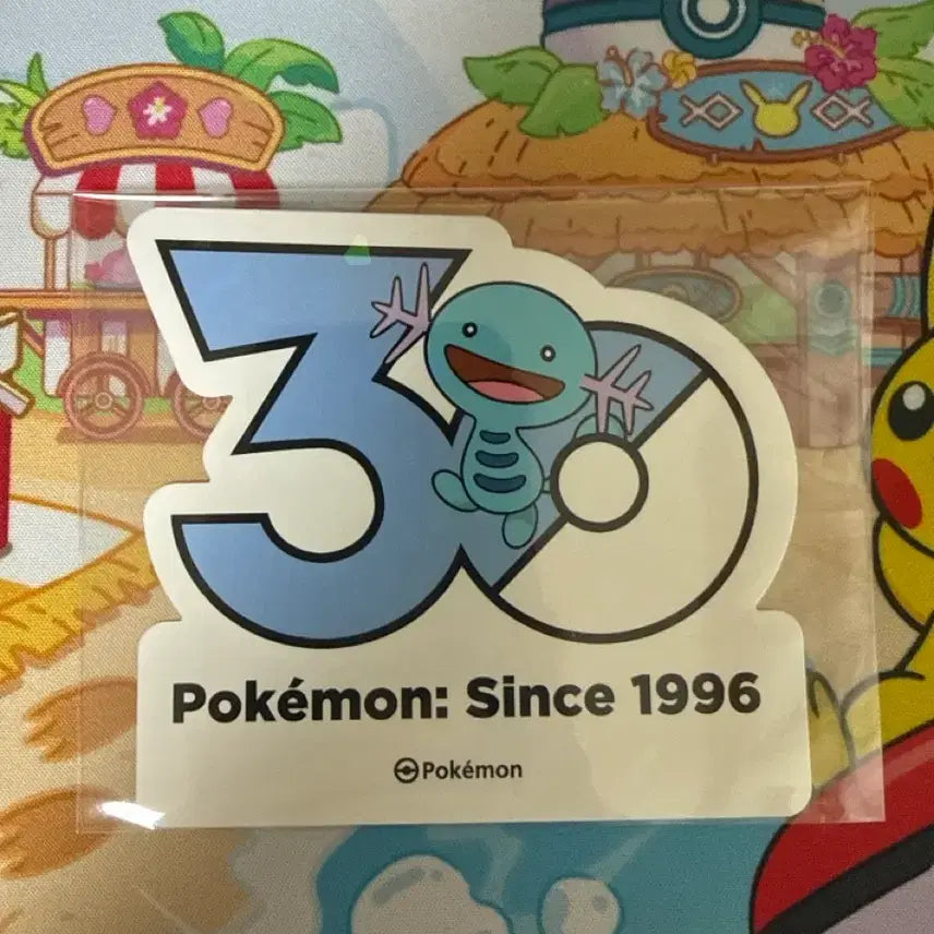 [BUNJANG] Pokemon 30th Anniversary Sticker - Wooper / 포켓몬스터 30주년 스티커 - 우파