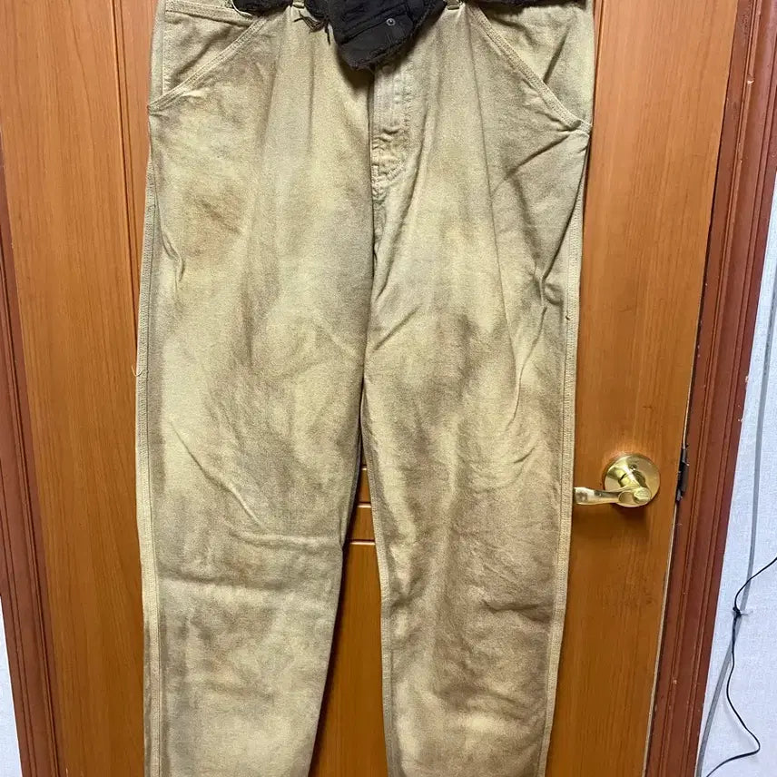 [BUNJANG] Mariano Distressed Belt Washed Super Pants / [S] 마리아노 디스트레드 벨트 워싱 수퍼 팬츠