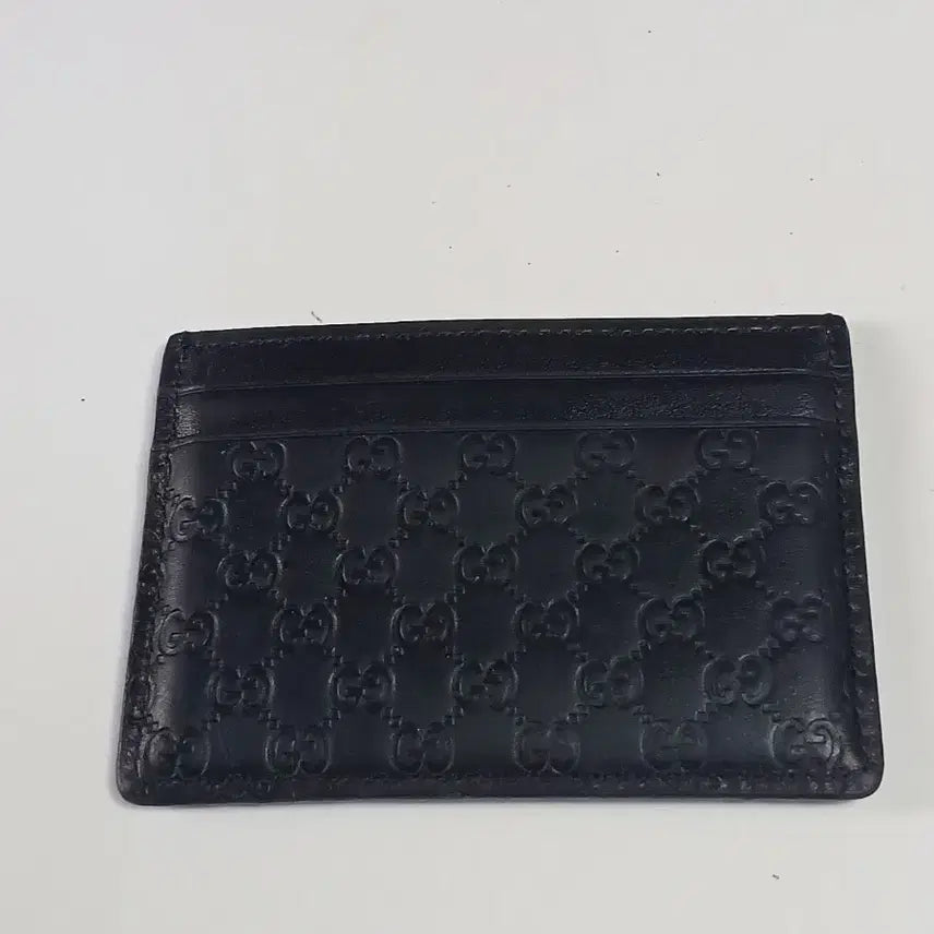 [BUNJANG] Gucci Micro Guccissima Card Holder Black / (정품) 구찌 마이크로 시마 카드지갑 블랙