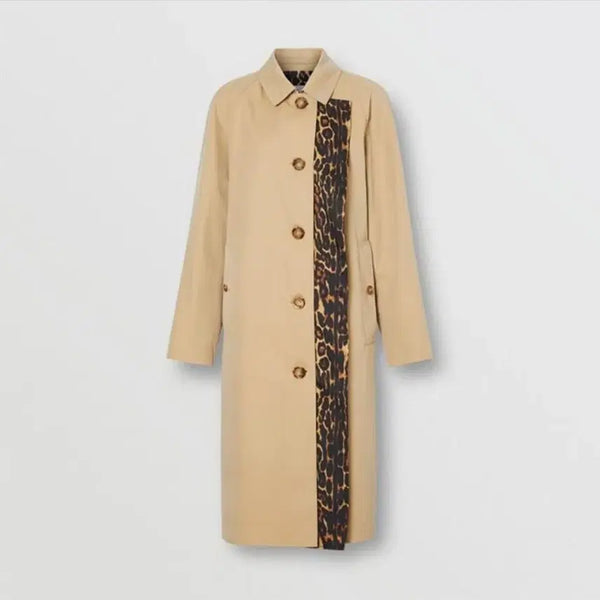 [BUNJANG] Burberry Leopard Lined Trench Coat / 버버리 레오파드 안감 트렌치코트