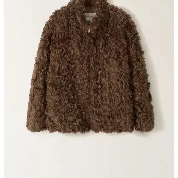 [BUNJANG] ANDYOU Highneck Fur Jacket (Chocolate) / 앤유 하이넥 퍼 자켓 새상품 (398000원)