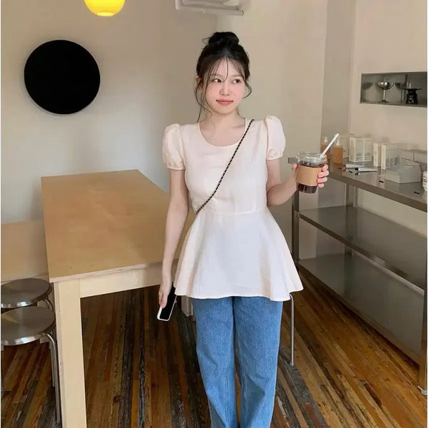 [BUNJANG] Ont Peach Blouse / 온트 피치 블라우스