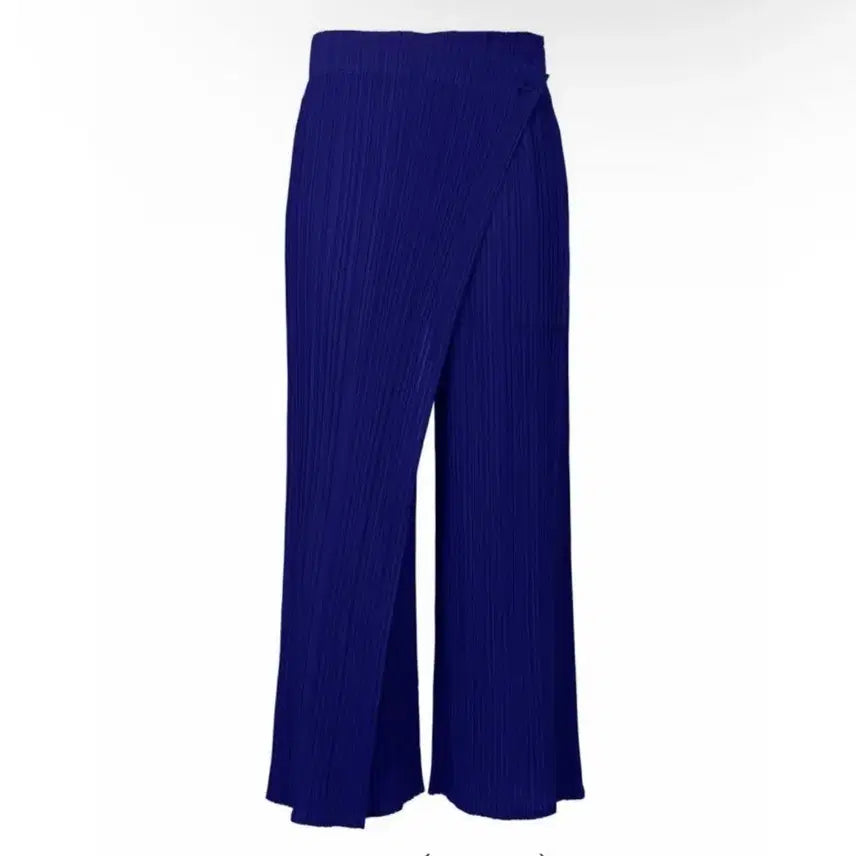 [BUNJANG] Pleats Please Issey Miyake Wrap Pants Blue Size 2 / 플리츠플리즈 랩팬츠 블루 2