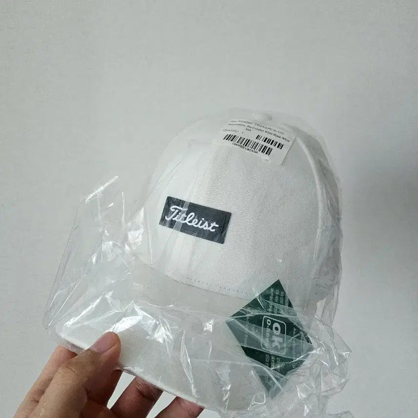 [BUNJANG] Titleist Golf White Ball Cap / [새상품]타이틀리스트 골프 모자 화이트 볼캡