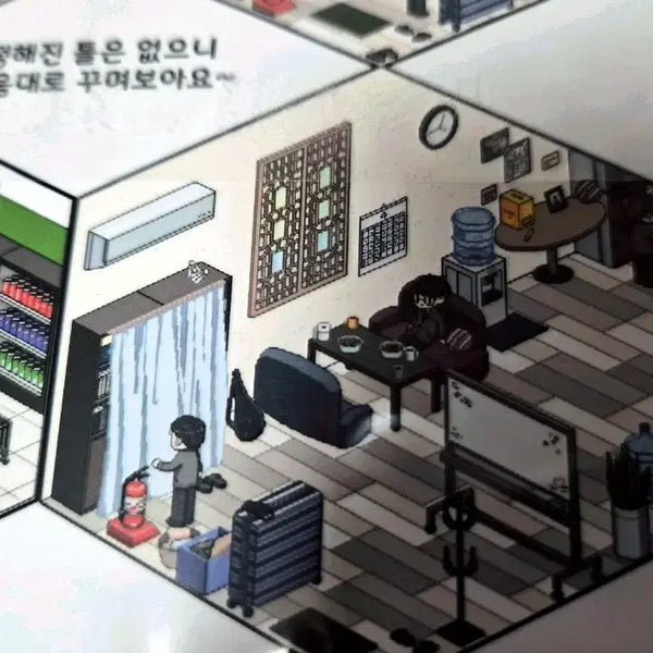 [BUNJANG] Dollar-nim Hyunmu Team Office Deco Sticker Set / 달러님 현무팀 사무실 스티커 꾸미기
