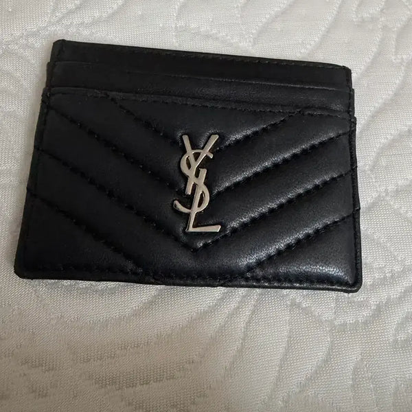 [BUNJANG] Saint Laurent Black Card Holder / 생 로랑 카드 지갑 블랙