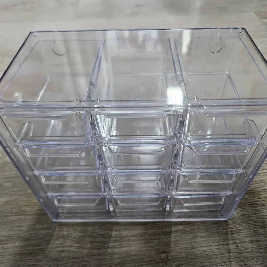 [BUNJANG] 12-Grid Mini Drawer Organizer for Disposable Lenses and Accessories / 일회용 렌즈 투명 수납함 12칸 미니 서랍 정리함