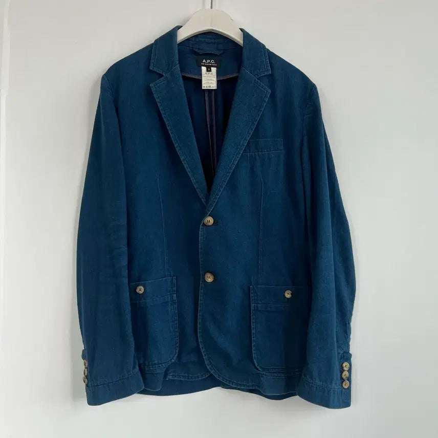 [BUNJANG] A.P.C. Navy Denim Single Jacket / A.P.C. 아페쎄 데님 싱글 자켓 네이비