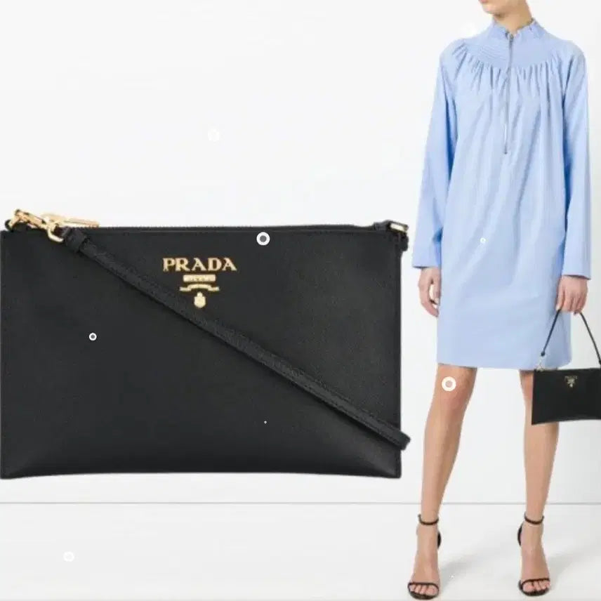 [BUNJANG] Prada Saffiano Mini Chain Shoulder Bag / 프라다 사피아노 미니 체인 숄더백  프라다 미니백