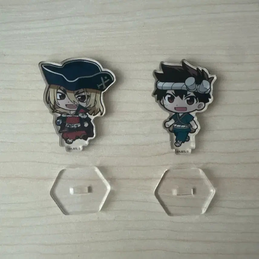 [BUNJANG] Dr. Stone Ryusui & Chrome Mini Acrylic Stand Bundle Set / 닥터스톤 류스이,크롬 미니아크릴 일괄판매