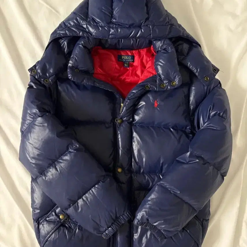 [BUNJANG] Polo Glossy Padded Jacket M / 폴로 유광패딩 M