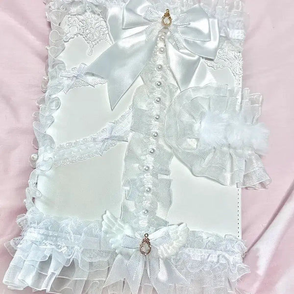 [BUNJANG] Lace Diary Binder Ribbon A5 / 레이스 다이어리 바인더 리본 A5 다꾸 포카 덕질