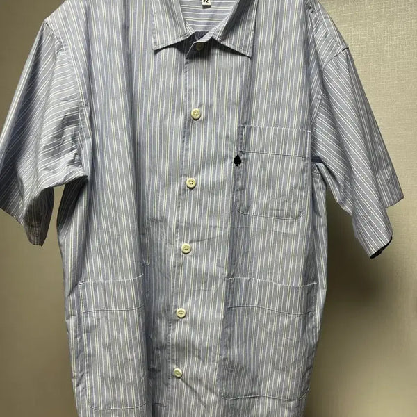 [BUNJANG] BEAT & SLNC Striped Work Shirt / BEAT & SLNC 스트라이프 워크 셔츠