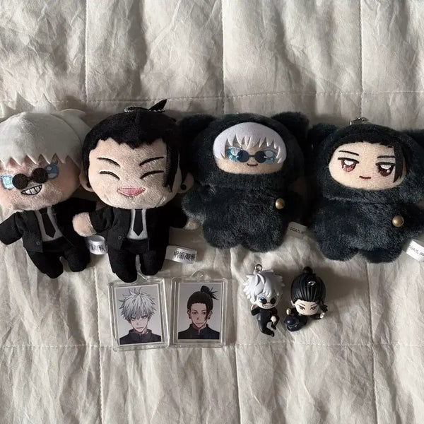 [BUNJANG] Jujutsu Kaisen Gojo & Geto Acrylic Keychains & Photo Set Bundle / 주술회전 고죠 게토 치미케모 하라혼 키링 증사 일괄 양도