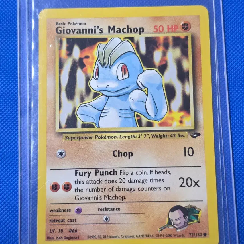[BUNJANG] Pokemon Barnaby's Machop Card / (포켓몬) 비주기의 알통몬 카드