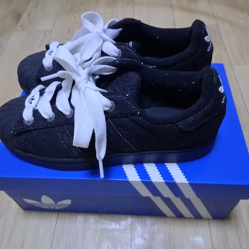 [BUNJANG] Adidas Superstar 2 Black Denim / 아디다스 슈퍼스타2 블랙데님