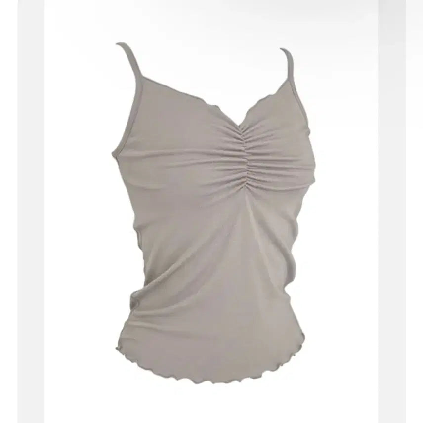 [BUNJANG] Shirring Layered Sleeveless Top / 셔링 레이어드 나시