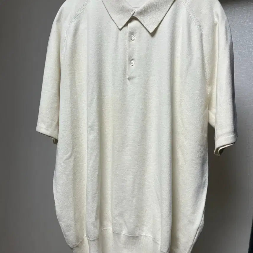 [BUNJANG] POTTERY Kara Knit Polo Ivory / POTTERY 포터리 카라 니트 폴로 / Ivory
