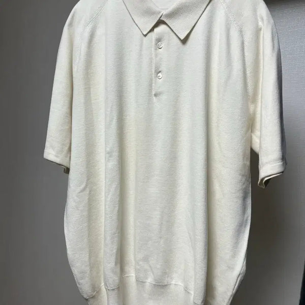 [BUNJANG] POTTERY Kara Knit Polo Ivory / POTTERY 포터리 카라 니트 폴로 / Ivory