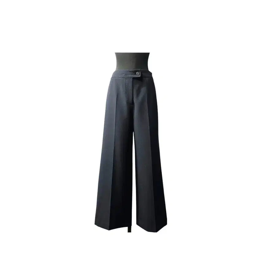 [BUNJANG] System Deep Navy Wide Straight Slacks / 시스템 딥네이비  와이드 슬랙스