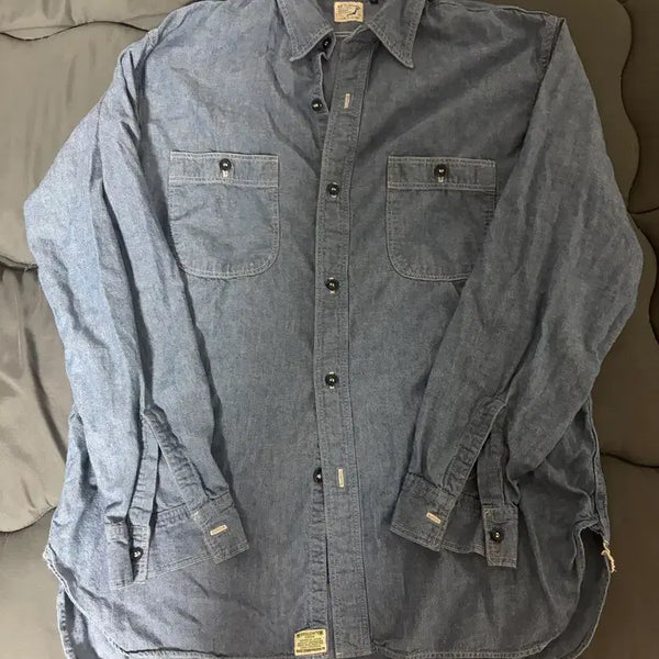[BUNJANG] OrSlow Chambray Shirt Size 3 / 오어슬로우 샴브레이 셔츠 3