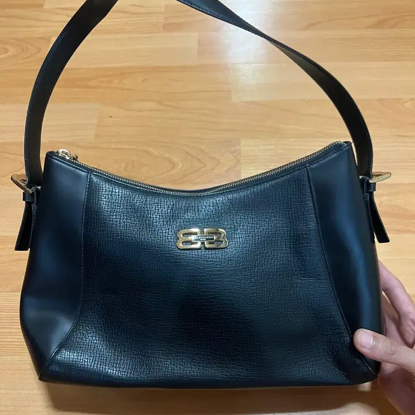 [BUNJANG] Vintage Balenciaga 2000s BB Logo Leather Shoulder Bag / 00s 발렌시아가 (BALENCIAGA) 빈티지 BB 로고 가죽 숄더백