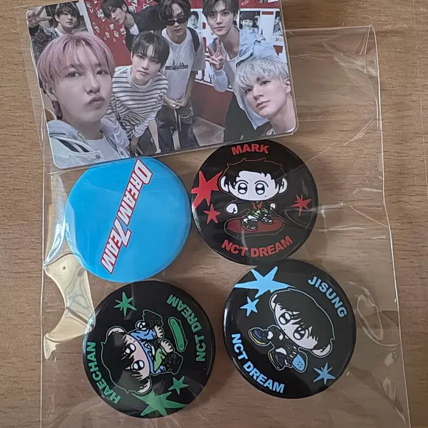 [BUNJANG] NCT DREAM Badge & Photocard Set / NCT DREAM 뱃지 및 포카 판매 합니다(엔시티 드림)