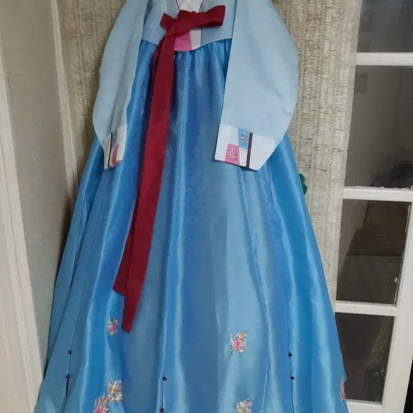[BUNJANG] Silk Embroidered Women's Hanbok Set / 새제품급 실크 자수 여성한복 세트 55~66