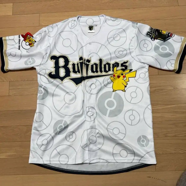 [BUNJANG] Orix Buffaloes Pokémon 30th Anniversary Baseball Uniform XL / 오릭스 버팔로스 포켓몬 30주년 야구 유니폼 XL