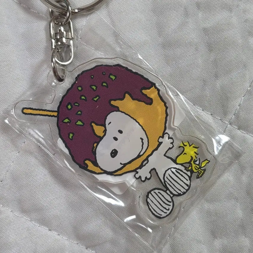 [BUNJANG] Snoopy Takoyaki Acrylic Keyring / 스누피 타코야끼 아크릴 키링