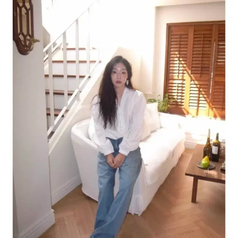 [BUNJANG] Demelley Anne Blouse White / 드멜리 Anne 블라우스