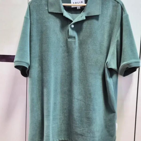 [BUNJANG] Solid Homme 26SS Towel Terry Polo T-Shirt / 솔리드옴므 26SS 반팔(수건느낌재질)