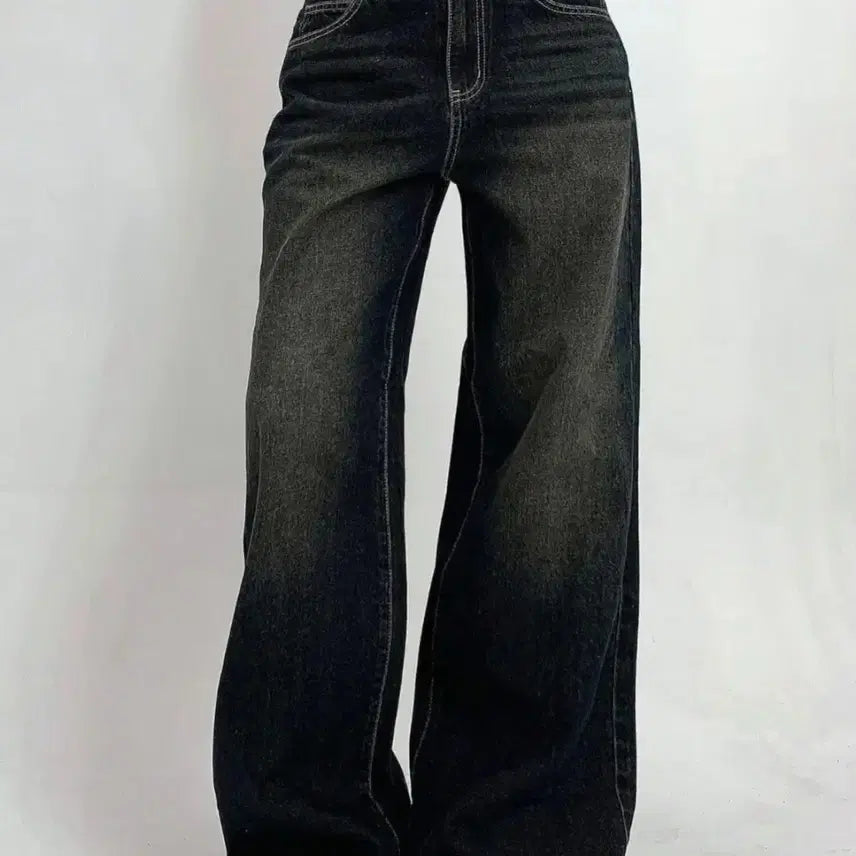 [BUNJANG] Wide Washing Pants Jeans / 와이드 워싱 팬츠 청바지