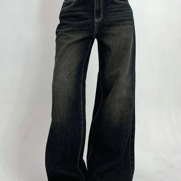 [BUNJANG] Wide Washing Pants Jeans / 와이드 워싱 팬츠 청바지