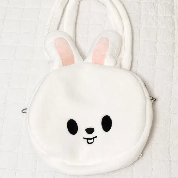 [BUNJANG] Rabbit Face Shoulder Bag Stray Kids Lee Know Doll Bag / 리빗 페이스 숄더백 스키즈 스키주 리노 인형 가방