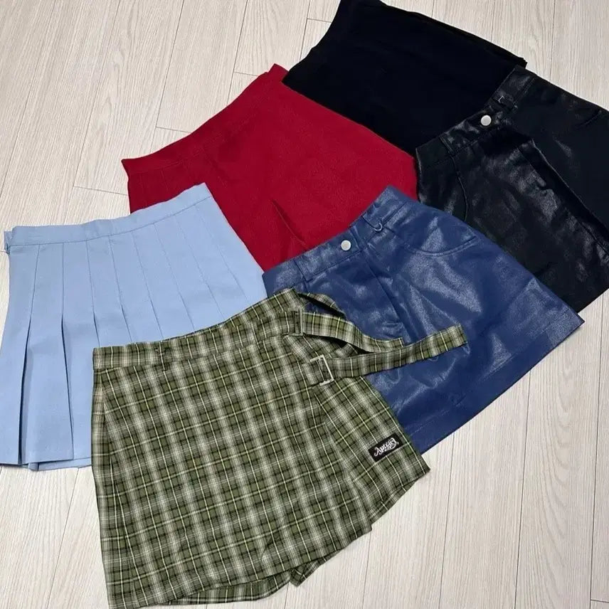 [BUNJANG] Bundle Set of 6 Mini Skirts / 미니스커트 치마 6개 일괄판매