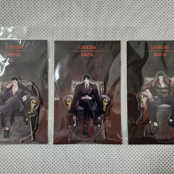 [BUNJANG] Lookism Mafia Essential Acrylic Stand Bundle Set (Park Jong-gun, Kang Da-gyeom, Kim Ki-tae) / 미개봉 외모지상주의 마피아 에센셜 아크릴 스탠드 박종건, 강다겸, 김기태 일괄
