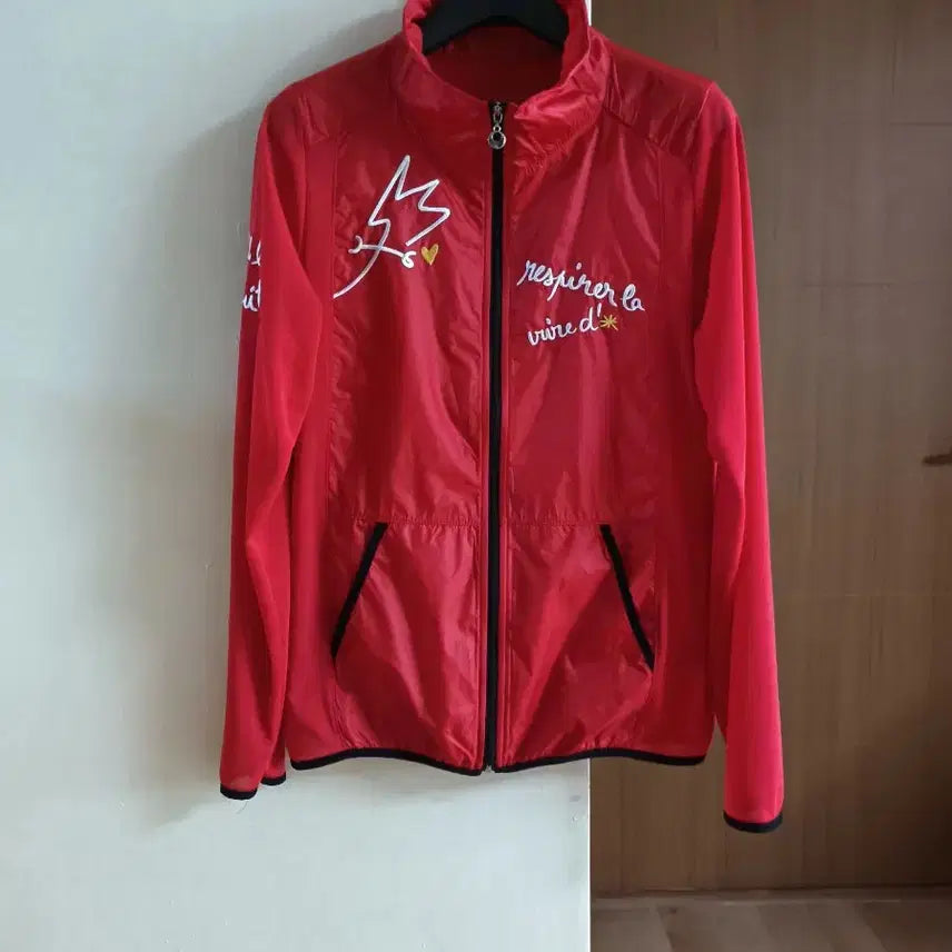 [BUNJANG] Castelbajac Red Windbreaker Women's M / 까스텔바작 레드 바람막이 여성M