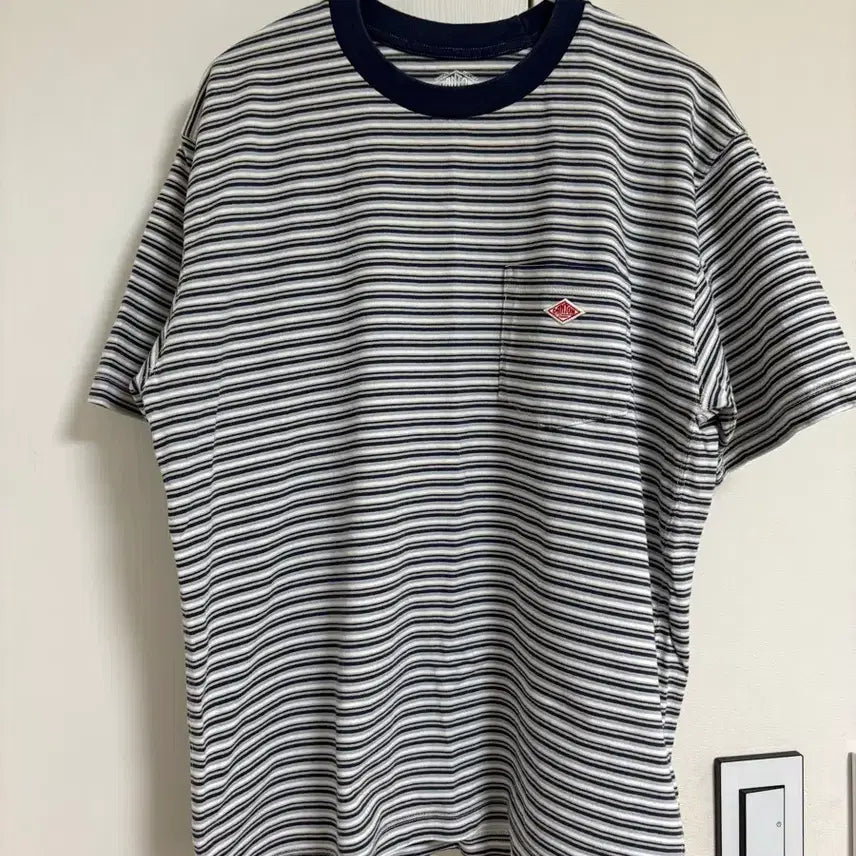 [BUNJANG] Dan ton Stripe T-Shirt Size 42 / 단톤 스트라이프 반팔티 42