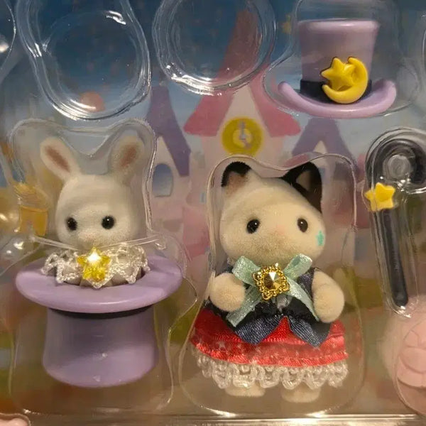 [BUNJANG] Sylvanian Families Circus Rabbit Cat Set / 실바니안 패밀리 서커스 토끼 고양이 세트