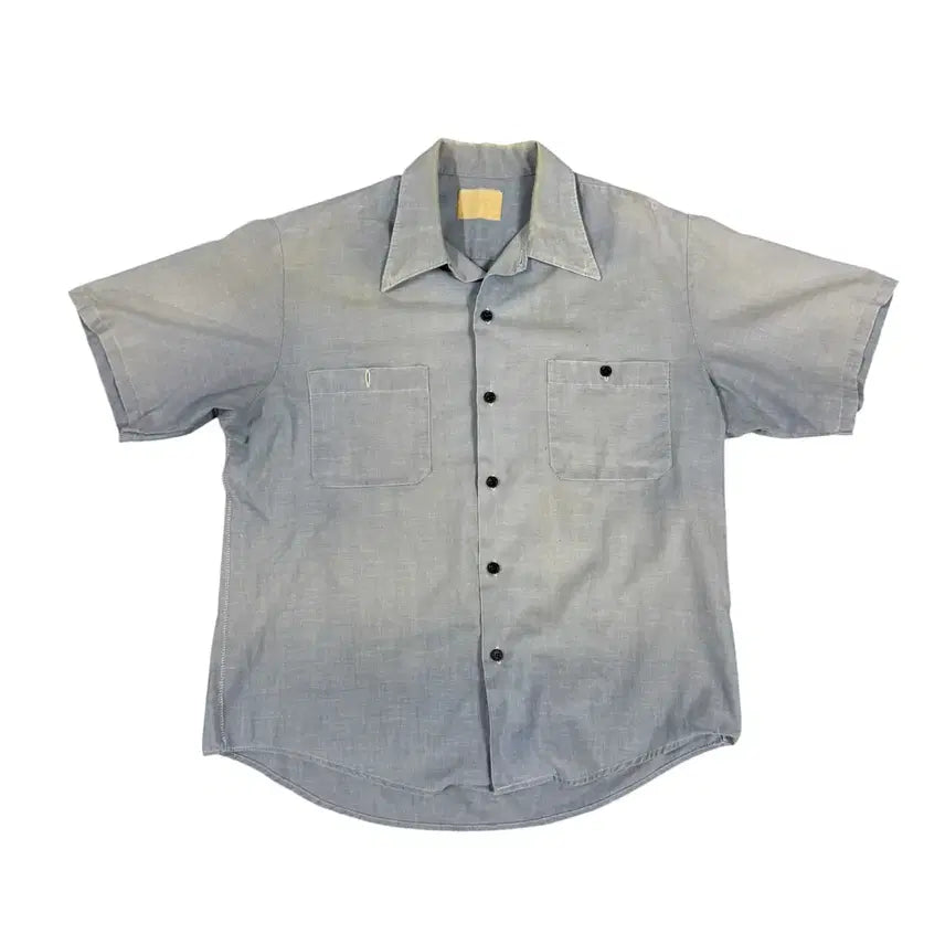 [BUNJANG] Vintage 70s Chambray Shirt XL / 빈티지 70s 샴브레이 셔츠 Chambray Shirt