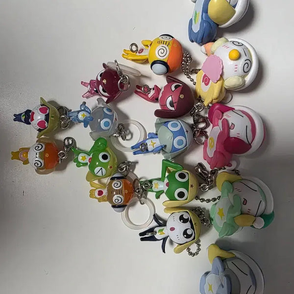 [BUNJANG] Keroro Figures Keychain Bundle Set / 케로로 피규어 키링 메지루시 일괄
