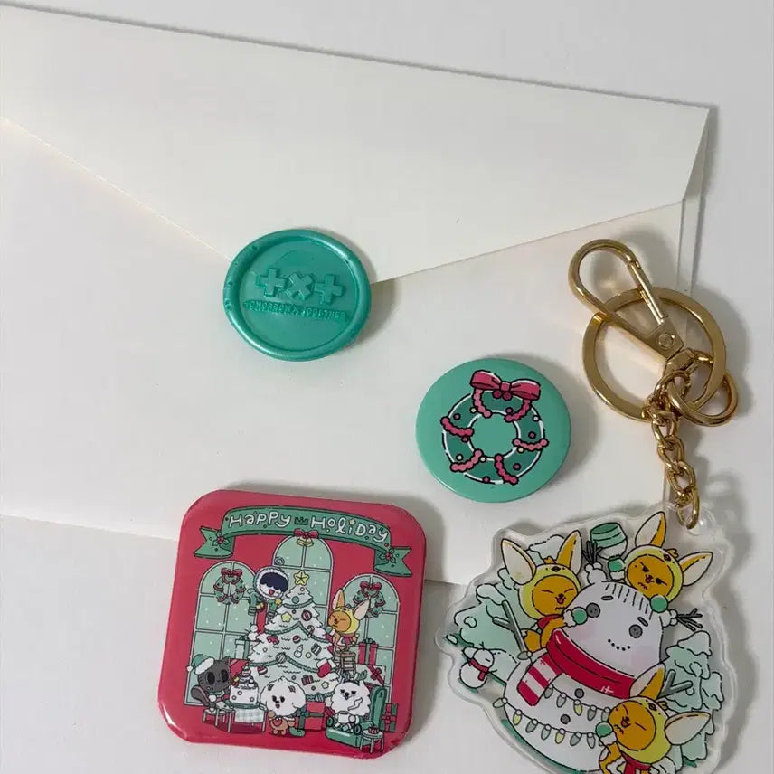 [BUNJANG] TXT Beomgyu 'Bull-beom' Keychain, Badge, Postcard Set / 투바투 공방 역조공 뿔바투 황춘 키링 뱃지 엽서