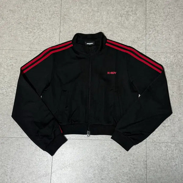 [BUNJANG] NERDY Crop Jersey Black M / 널디 크롭 져지 블랙 M