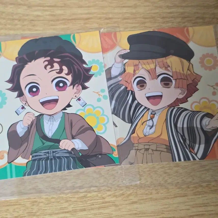 [BUNJANG] Demon Slayer Brooch Postcard Set (Tanjiro, Zenitsu) Bundle / 귀멸의칼날 브로마이드 엽서 탄지로 젠이츠 일괄