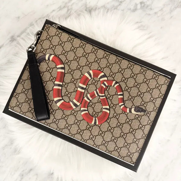 [BUNJANG] Gucci Supreme Kingsnake Clutch / [정품] 구찌 수프림 킹스네이크 클러치