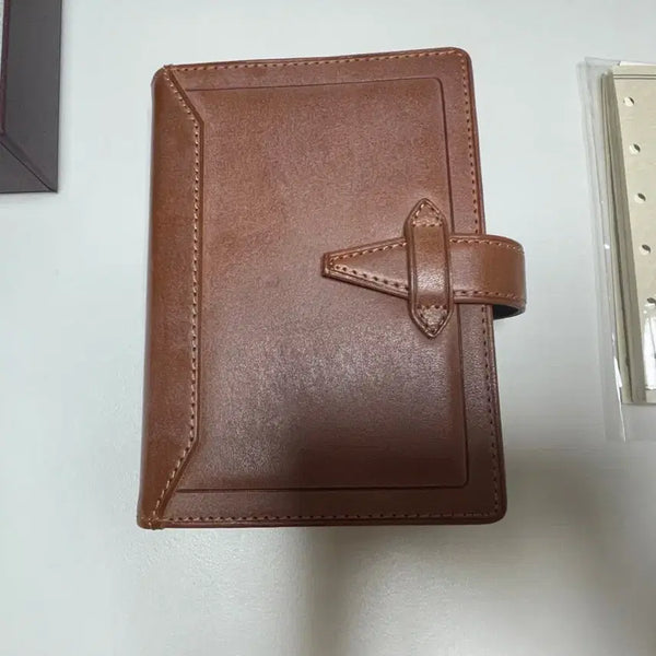 [BUNJANG] Da Vinci Ro Ro Ma A7 Brown Notebook Cover / 다빈치로로마 a7 브라운