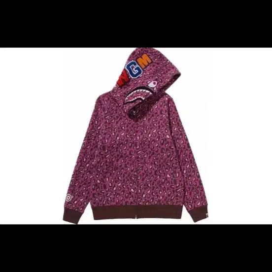 [BUNJANG] BAPE Pink Leopard Print Hoodie / 베이프 핑크 레오파드 후드집업 희귀매물!!(뉴진스 해린 착용)