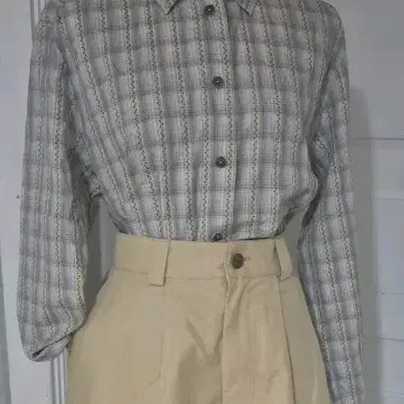 [BUNJANG] Austria Cotton Checkered Shirt / 오스트리아 아사면 체크 셔츠