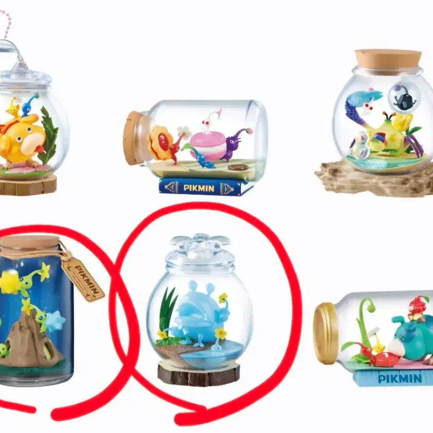 [BUNJANG] Pikmin Terrarium Re-ment Vol. 2 (Pieces 4 & 5) Bundle Set Sealed / 피크민 테라리움 리멘트 2탄 4,5번 일괄 미개봉